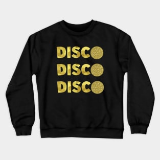 1970 RETRO Gold Disco Ball Crewneck Sweatshirt